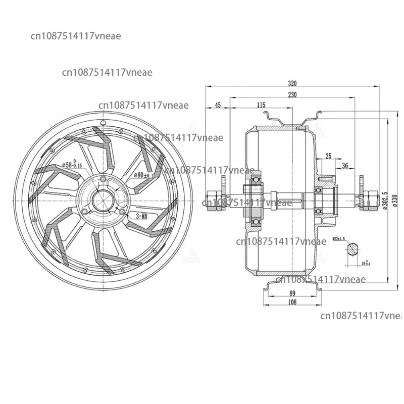 Motor 12000W 12x3.5inch QS260  - 12000W Electric Motorcycle Hub Motor ulasan dan harga