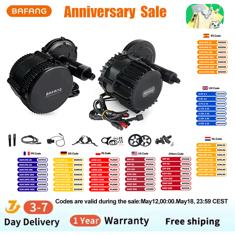 Bafang BBSHD 1000W  48V 68mm M - Side Hung Mid Drive Motor Kit ulasan dan harga
